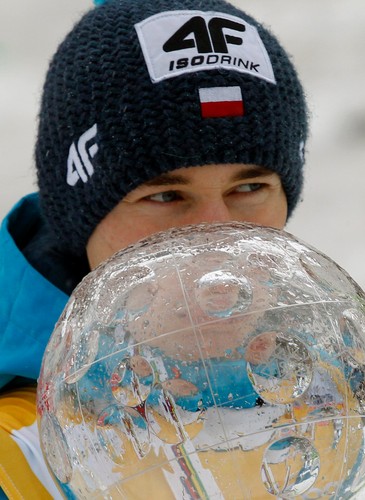 Kamil Stoch razem z żoną cieszył się ze zdobycia Kryształowej Kuli