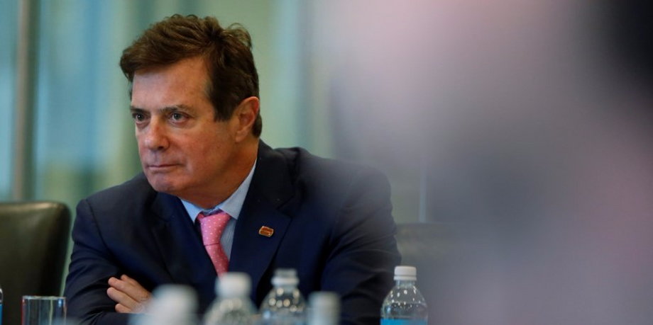 Manafort of Republican presidential nominee Trump's staff listens during a round table discussion on security at Trump Tower in the Manhattan borough of New York