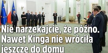 Kinga Duda nie wróciła do domu przed ślubowaniem?