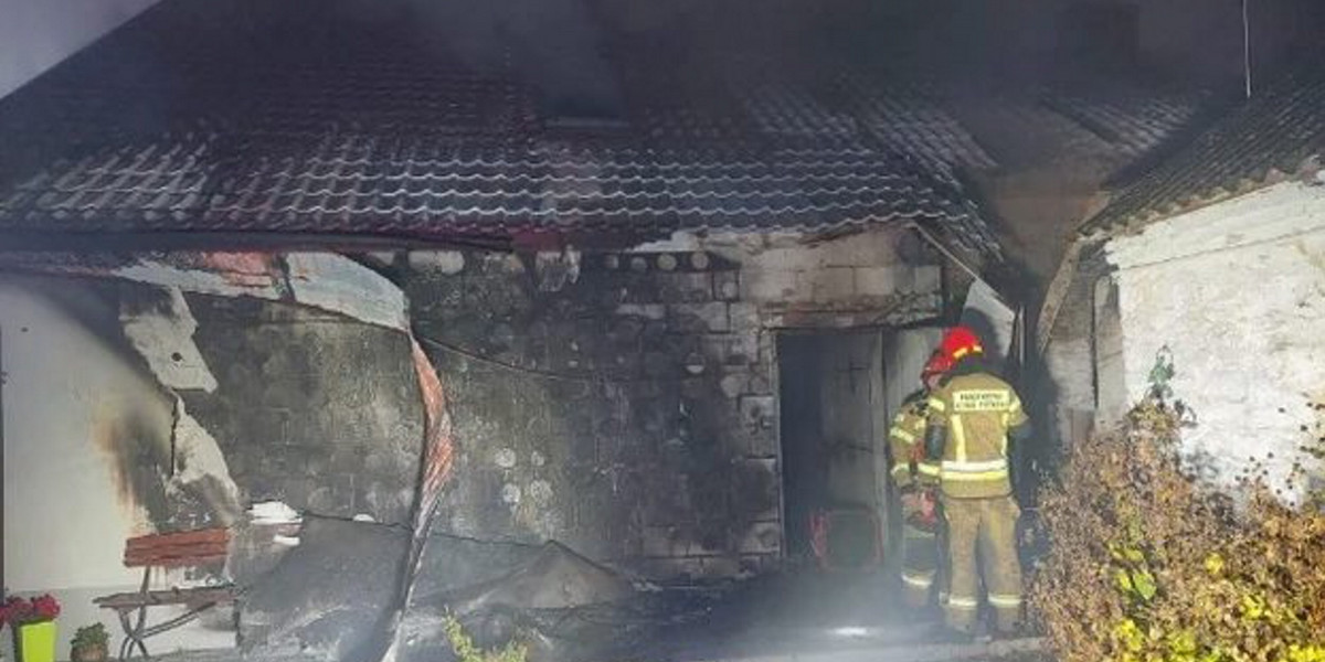 Tragiczny pożar w Nieskurzowie Starym.