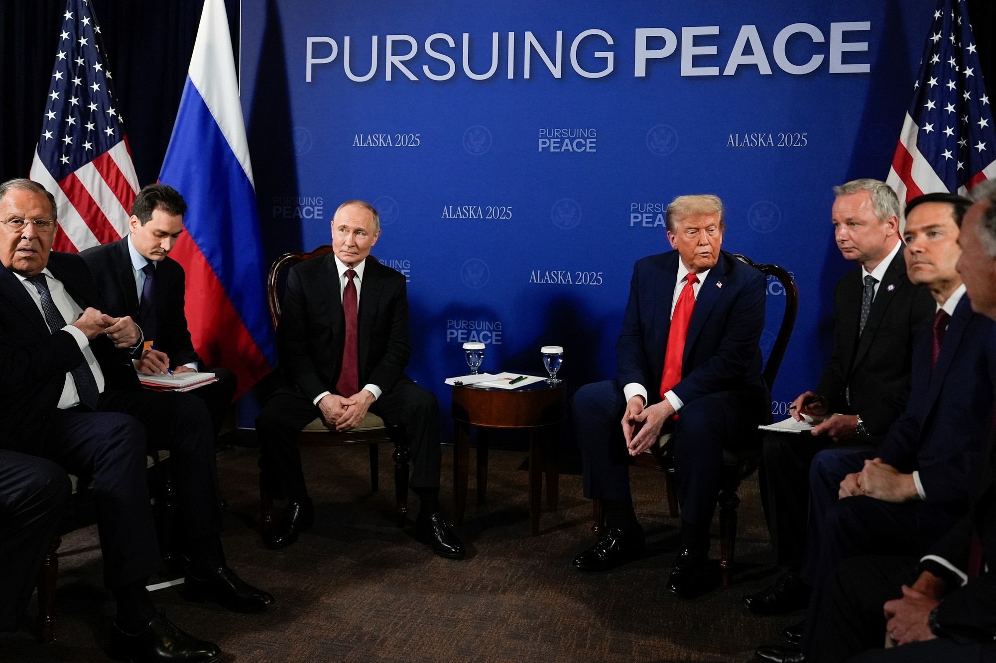 Vladimir Putin a Donald Trump.