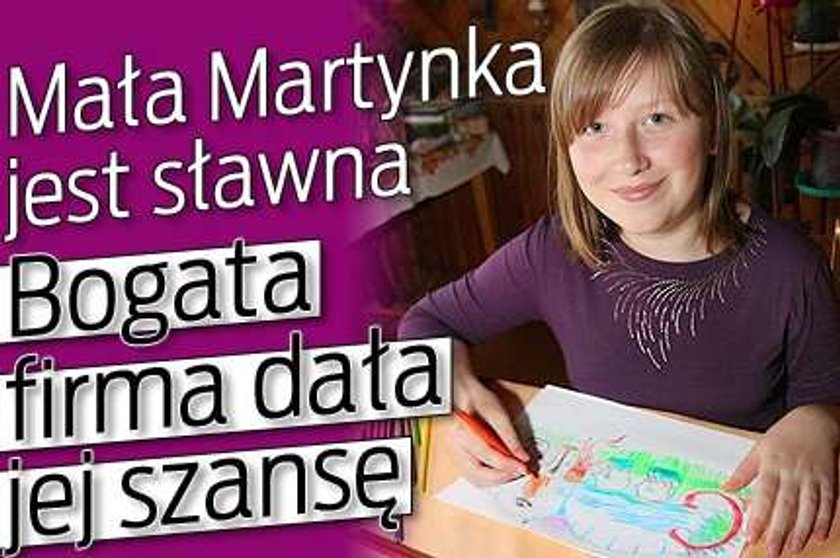 Mała Martynka jest sławna. Bogata firma dała jej szansę