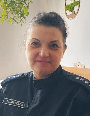 Nadkom. Marta Świnecka z Biura Prewencji Komendy Głównej Policji