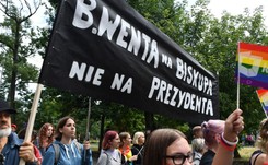 Marsz Równości w Kielcach. 'Wenta na biskupa - nie na prezydenta'