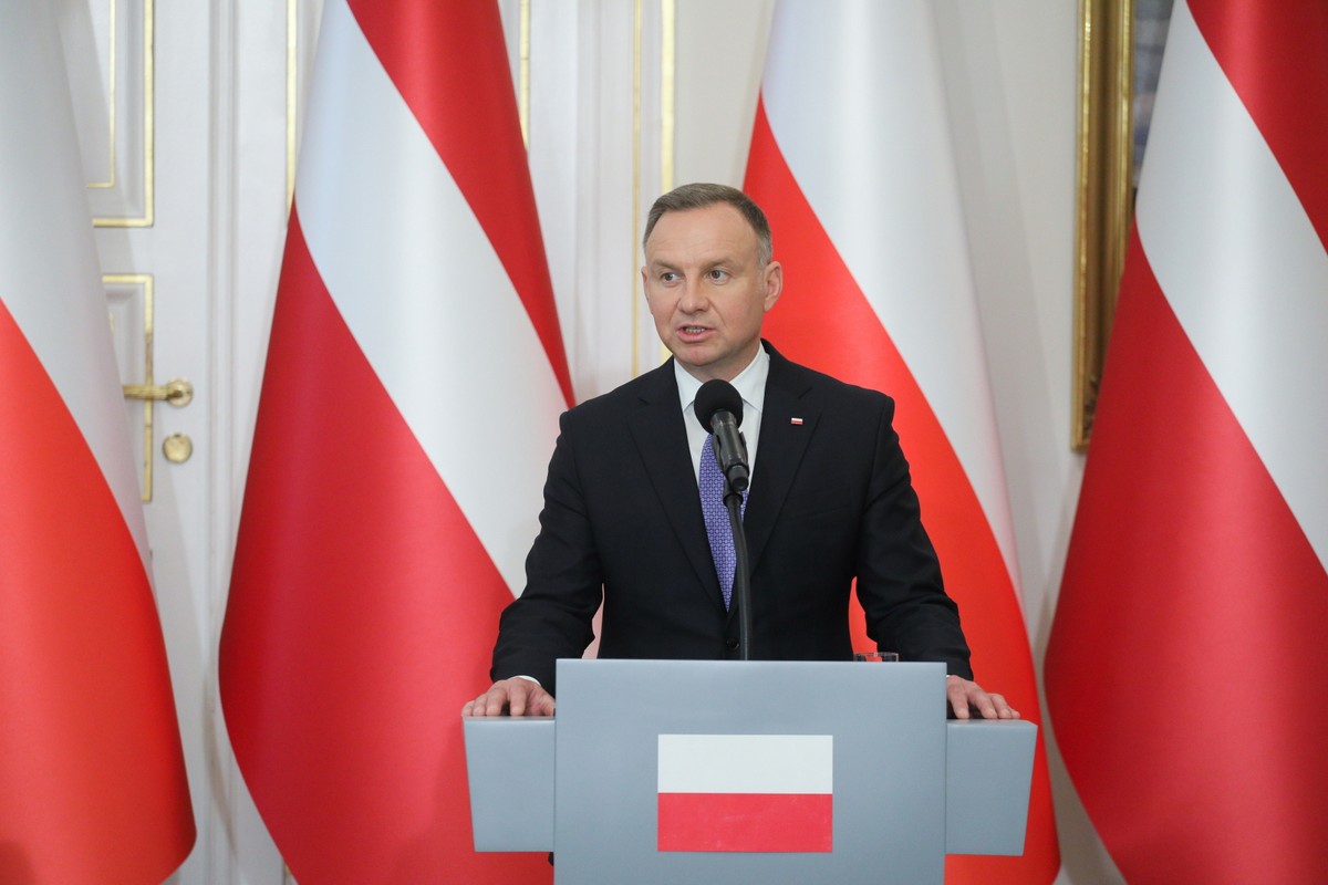 Warszawa, 16.08.2023. Prezydent RP Andrzej Duda