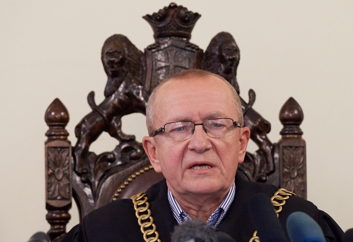 Sędzia Sądu Apelacyjnego w Gdańsku Włodzimierz Brazewicz ogłasza wyrok ws. Samira S.