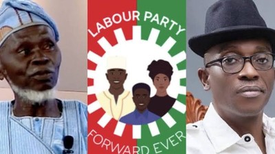 Lamidi Apapa and Julius Abure [LindaIkeji]