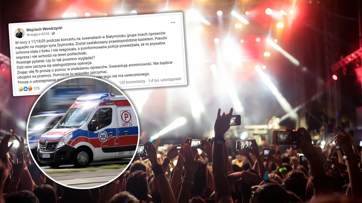 Brutalne pobicie na juwenaliach w Białymstoku. Policja miała powiedzieć, iż "to prywatna impreza"