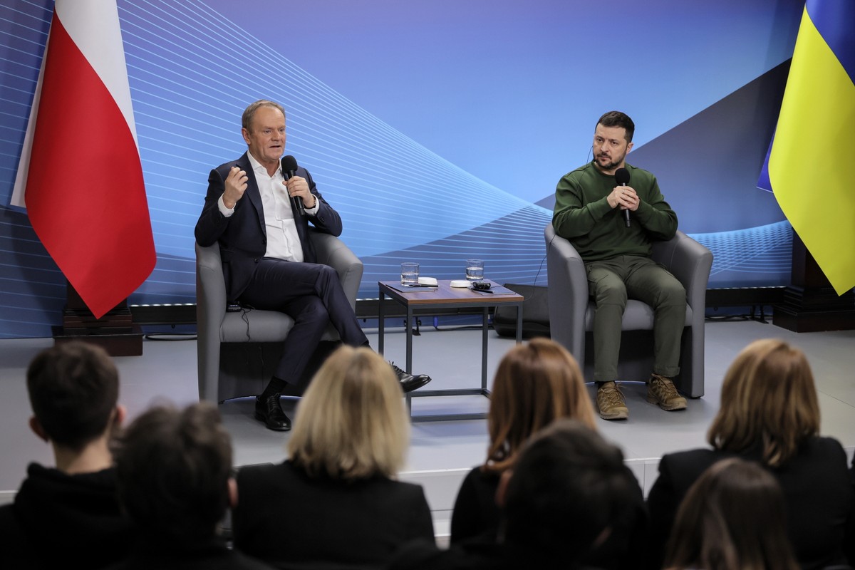 Wołodymyr Zełenski, Donald Tusk