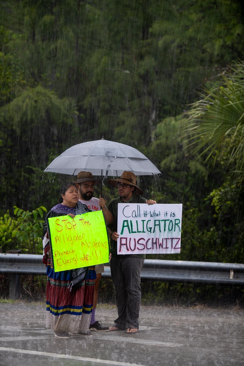 Protest zbog pritvora za migrante na Floridi Aligator Alkatraz 1. jula