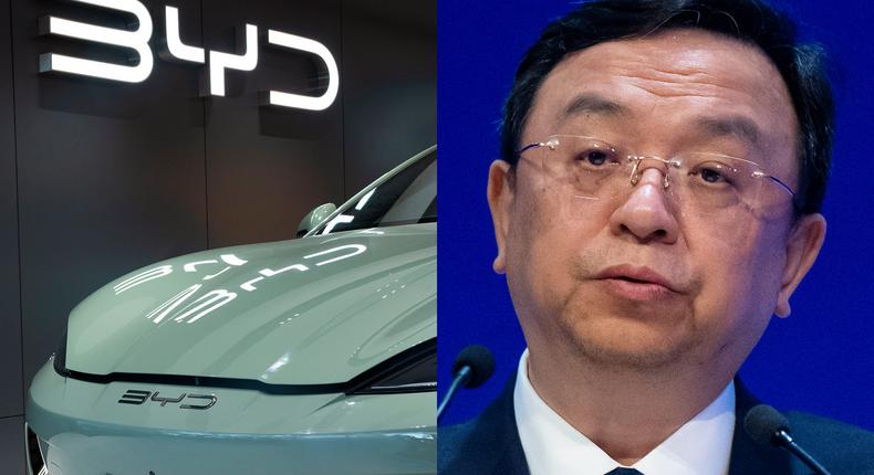 BYD founder Wang Chuanfu is worth about $15 billion.Universal Images Group; China Photos/Getty Images