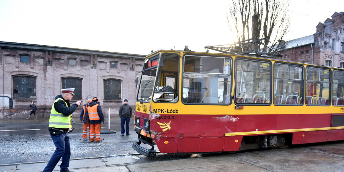 Wypadek tramwaju w Łodzi