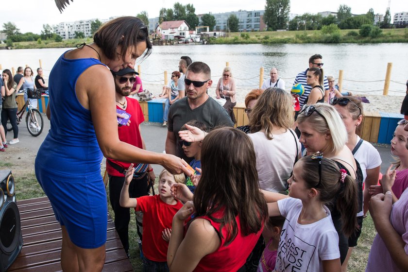 Plaża nad Wisłą w Krakowie 