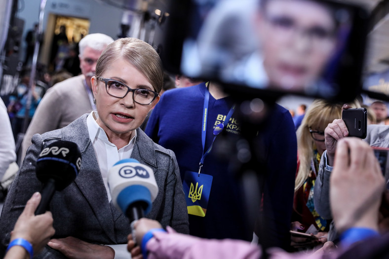 Julia Tymoszenko w sztabie wyborczym