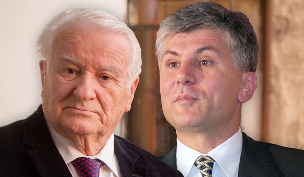 Dragoljub Mićunović i Zoran Đinđić 