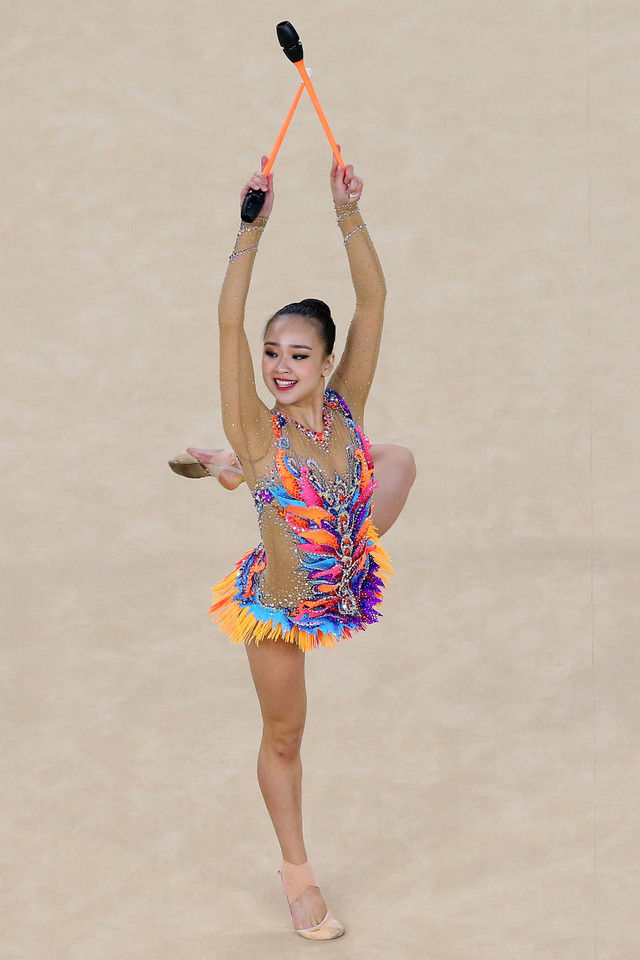 Son Yeon Jae, reprezentantka Korei Południowej w gimnastyce artystycznej.