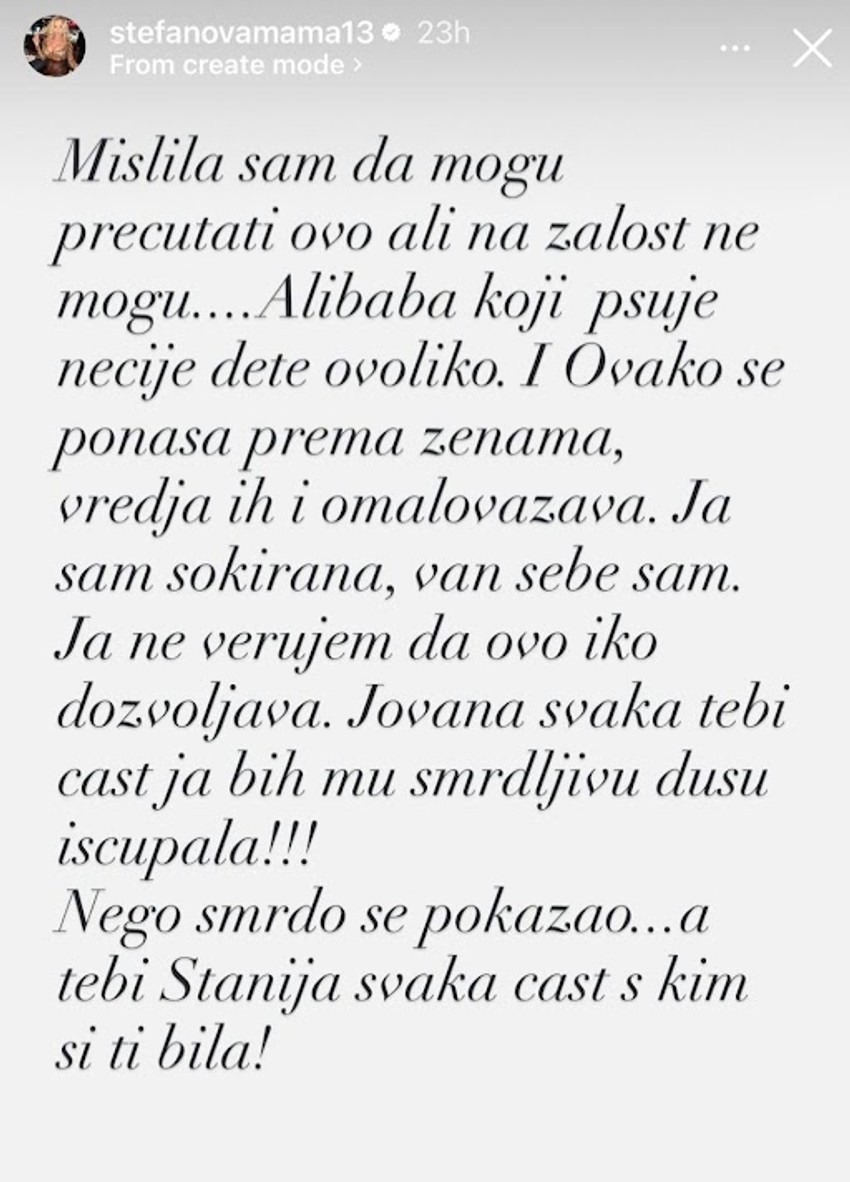 Milica Dabović, objava