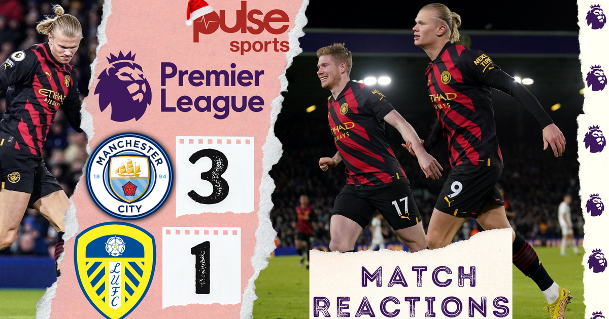 Leeds 1-3 Man City LIVE REACTION: Haaland claims he's 'more hungry than  ever' as he breaks Messi record with brace against city he was born in to  down former manager Marsch and close gap to Premier League leaders Arsenal