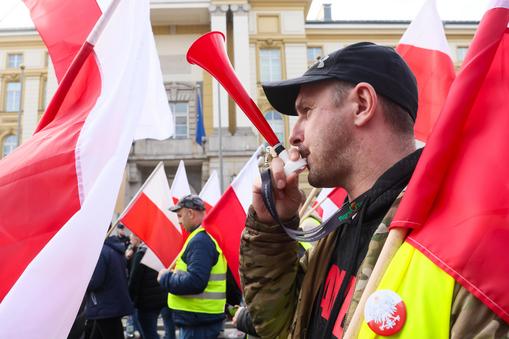 Protest rolników w Warszawie