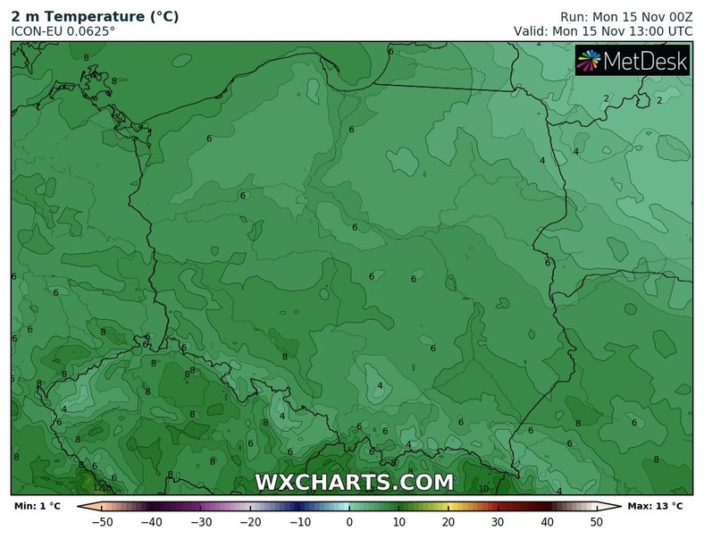 Poniedziałek w całej Polsce przyniesie temperaturę poniżej 10 st. C