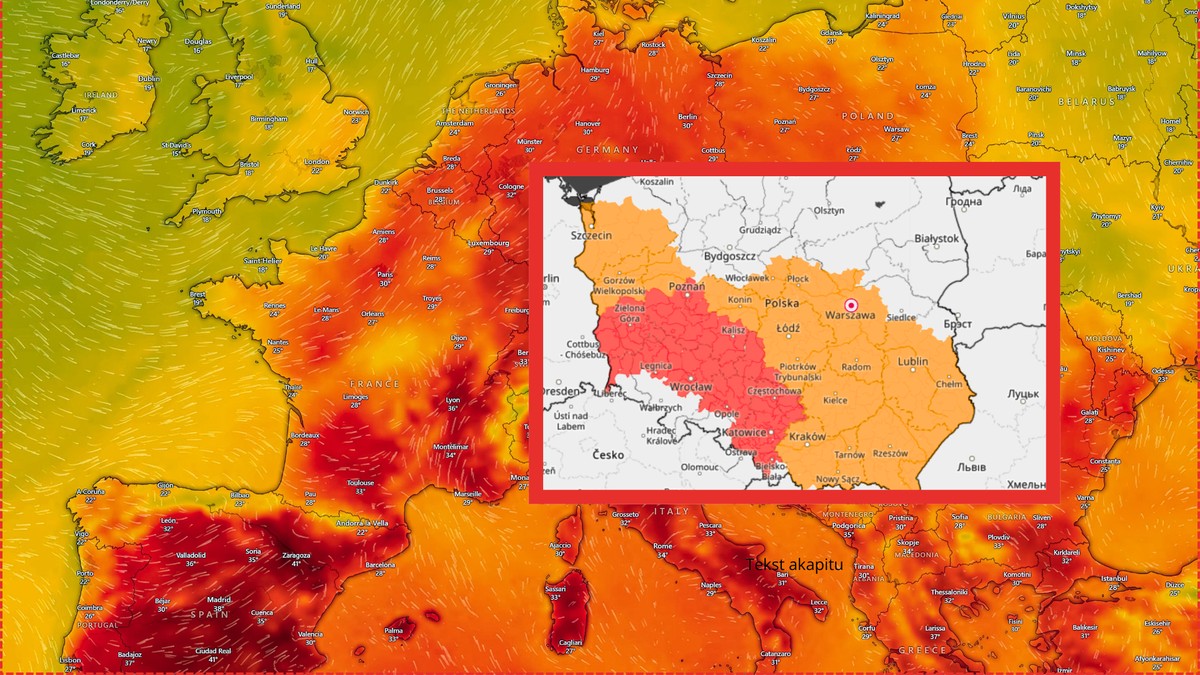 Prognoza pogody na poniedziałek, 22 czerwca. Upał, burze i olbrzymi grad