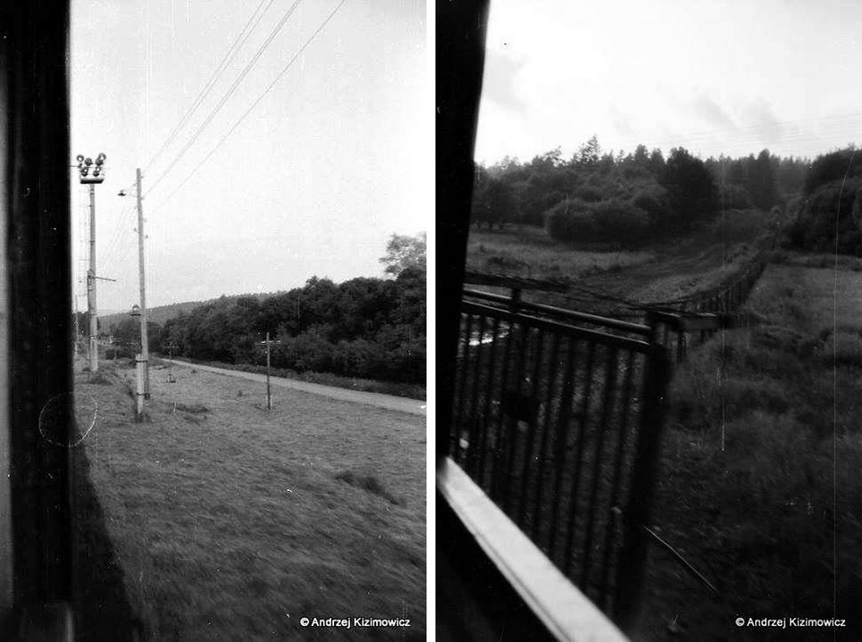 Pociąg tranzytowy z Przemyśla do Ustrzyk Dolnych i Zagórza, rok 1991