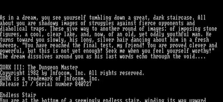 Galeria Zork III: The Dungeon Master