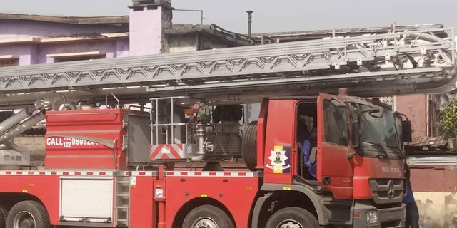 Fire truck of the Federal Fire Service [Twitter/@Fedfireng]