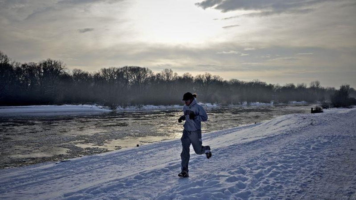 bieganie po śniegu, jogging, zima