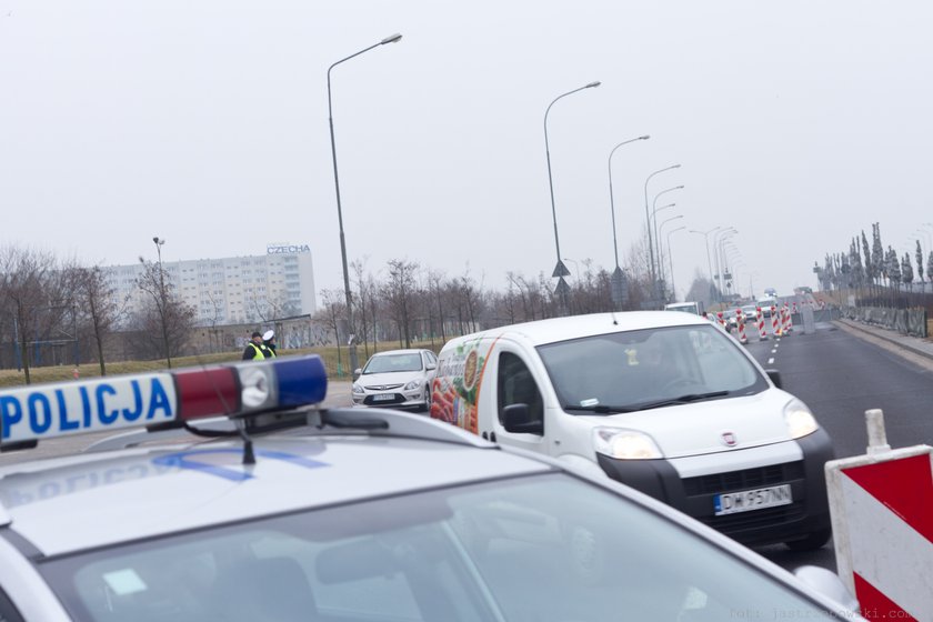 Pierwszy dzień zamknięcia części estakady katowickiej