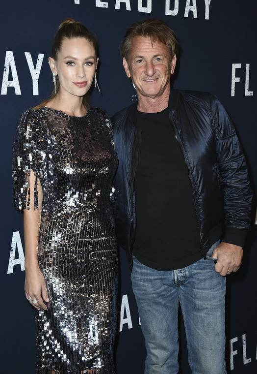 Sean Penn z córką Dylan Frances na premierze filmu "Flag Day"