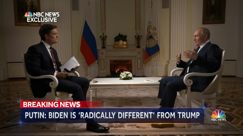 Prezydent Rosji Władimir Putin udzielił wywiadu dla NBC. Skomentował słowa Joe Bidena, który nazwał go "zabójcą"