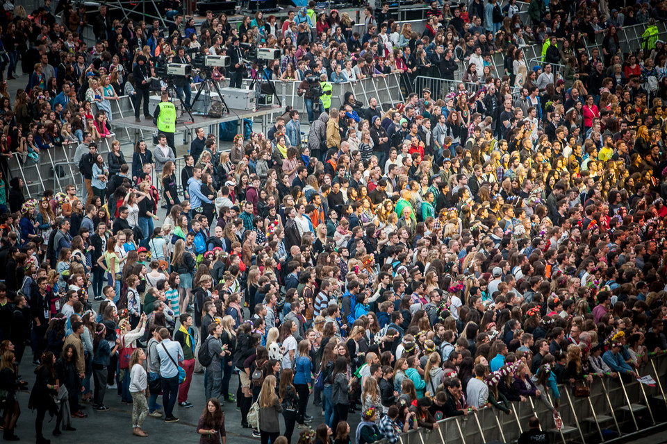 Orange Warsaw Festival 2014 - publiczność drugiego dnia festiwalu