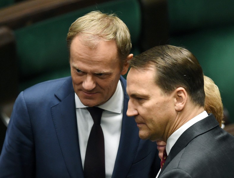 Donald Tusk i Radosław Sikorski