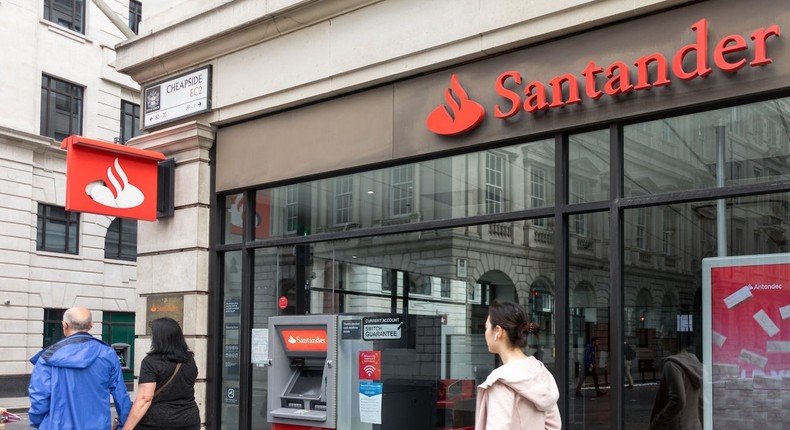 A Santander branch.