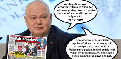 Wzrost cen zaskoczył władzę? Prezes Glapiński przeczy sam sobie