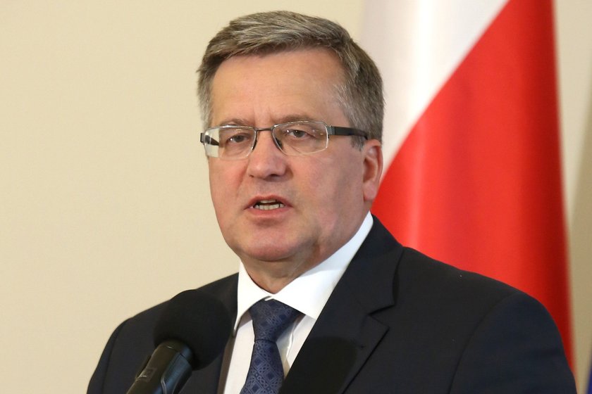 Bronisław Komorowski miał wypadek na nartach