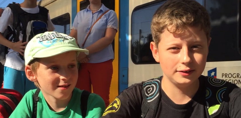 Dzieci czekały w upale na pociąg [FILM]