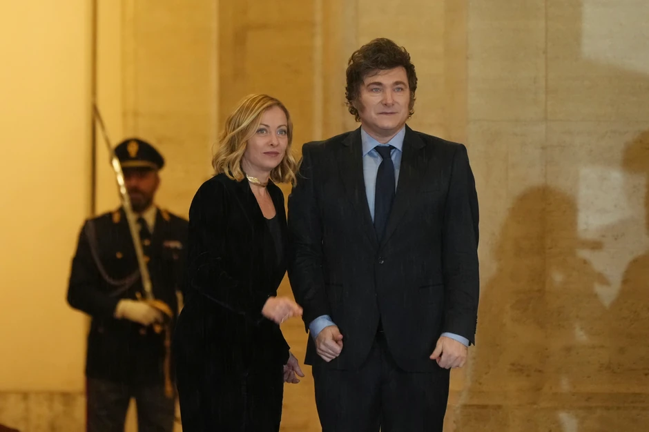 Đorđa Meloni i Havijer Milej u Rimu 13. decembra