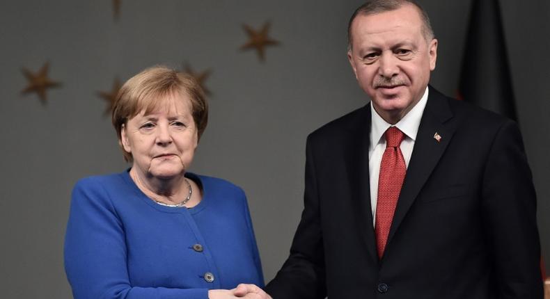 German Chancellor Angela Merkel and Turkish President Recep Tayyip Erdogan met in Istanbul on Friday, calling for a ceasefire in Libya