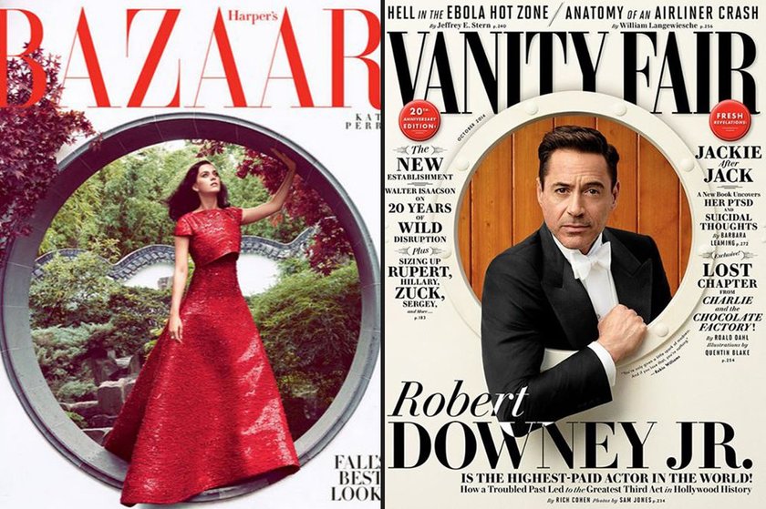 Katy Perry i Robert Downey Jr na październikowych okładkach magazynów