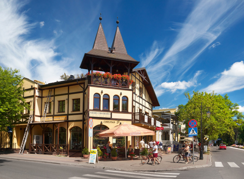 Ciechocinek współcześnie - stara architektura uzdrowiskowa