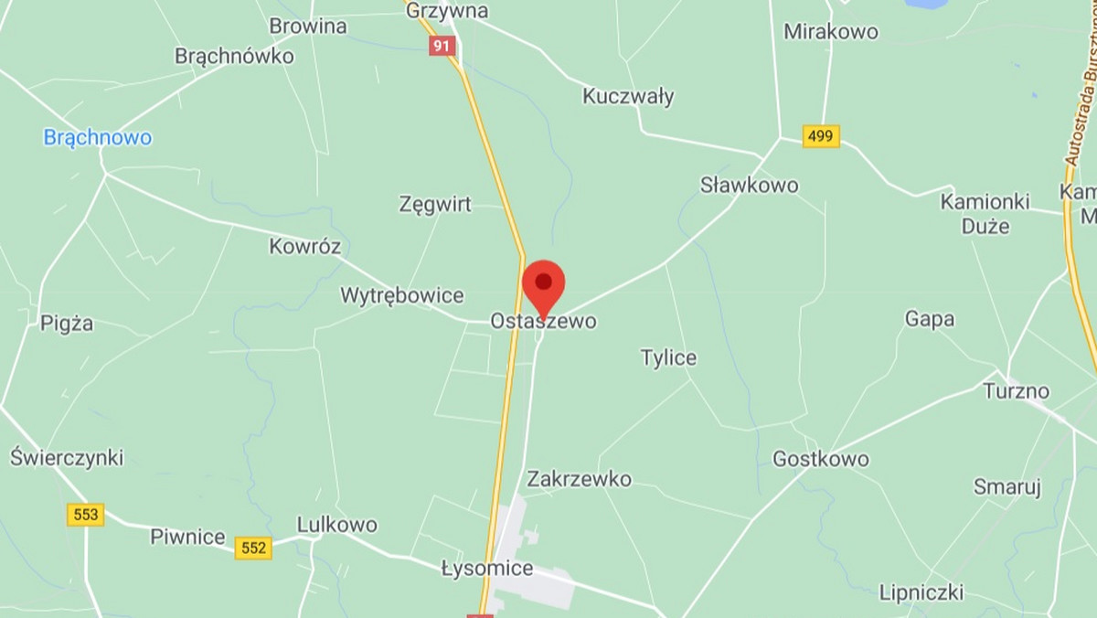 Ostaszów (Kujawsko-pomorskie): Jedna osoba zginęła w wypadku na DK 91