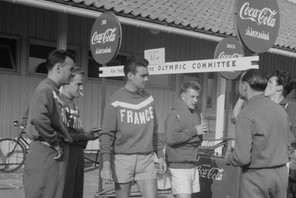 Coca-cola była jednym ze sponsorów igrzysk olimpijskich w Helsinkach, 1952 r.