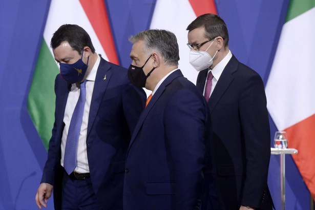 Orban, Morawiecki i Salvini w Budapeszcie