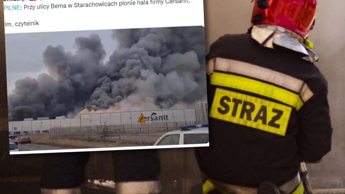 Starachowice. Gigantyczny pożar zakładu Cersanit