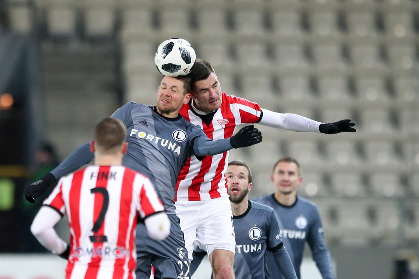 Pilka nozna. Ekstraklasa. Cracovia Krakow - Zaglebie Lubin. 07.04.2018