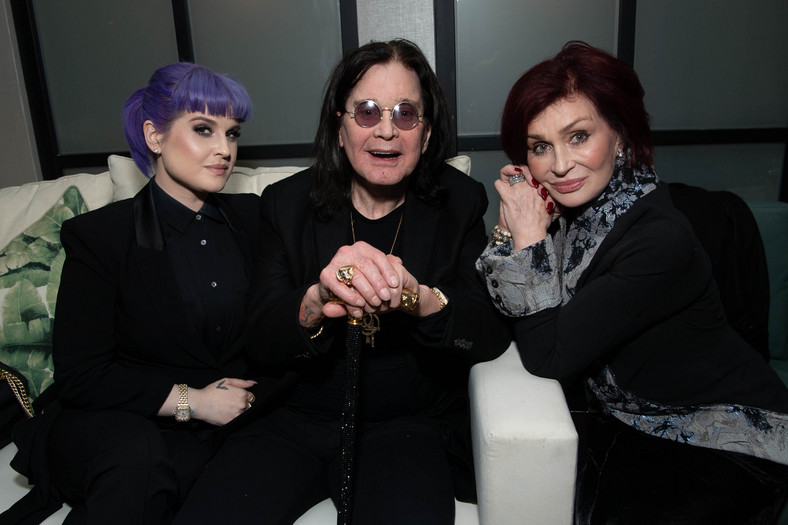 Kelly Osbourne, Ozzy Osbourne i Sharon Osbourne w 2019 r.