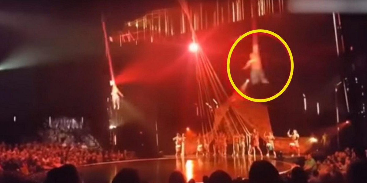 Wypadek podczas występu Cirque du Soleil 