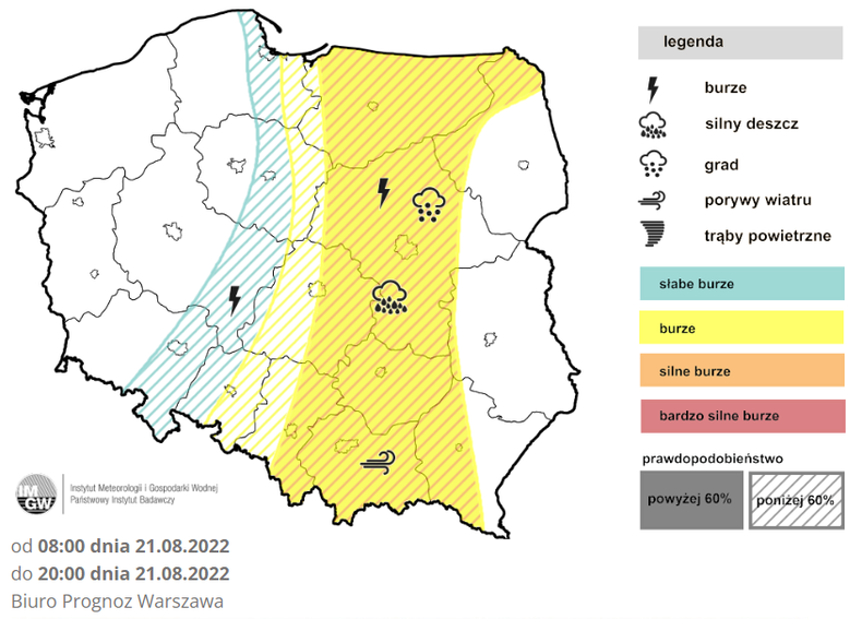 Prognoza burz na niedzielę